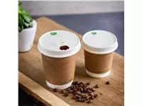 Een Vegware 89-Series composteerbare koffiebeker deksels (1000 stuks) koop je bij ShopXPress
