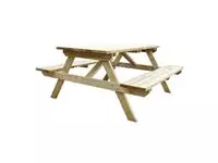 Een Rowlinson houten picknicktafel 150cm koop je bij ShopXPress