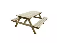 Een Rowlinson houten picknicktafel 150cm koop je bij ShopXPress