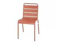 Een Bolero terracotta gelateerde stalen zijstoelen (4 stuks) koop je bij ShopXPress