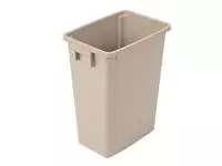 Een recycling afvalbak beige 56L koop je bij ShopXPress