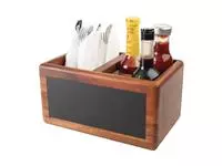 Een T&G Woodware tafelcaddy met krijtbord koop je bij ShopXPress