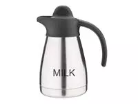 Een Olympia thermoskan met schroefdop en opschrift MILK 500ml koop je bij ShopXPress