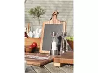 Een T&G Woodware Toscaanse krijtbordplank met standaard koop je bij ShopXPress