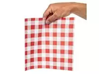 Een Rood Gingham vetvrij papier 25x25cm (200 stuks) koop je bij ShopXPress