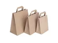 Een Fiesta Recyclable gerecyclede bruine papieren draagtassen klein (250 stuks) koop je bij ShopXPress