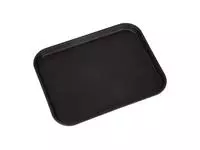 Een Cambro Camtread rechthoekig antislip glasvezel dienblad zwart 45,7cm koop je bij ShopXPress