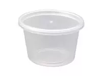 Een Fiesta recyclebare plastic magnetronbestendige delicatessenpotten 100 ml / 3,5 oz (100 stuks) koop je bij ShopXPress