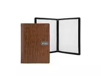 Een Securit Leder Serie Ruga Bonded leather menukaart A4 koop je bij ShopXPress