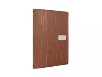 Een Securit Leder Serie Ruga Bonded leather menukaart A4 koop je bij ShopXPress