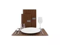 Een Securit Leather Range Ruga Placemat van gelijmd leer koop je bij ShopXPress