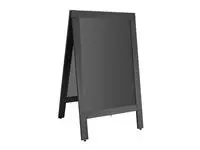 Een Olympia stoepplank zwart houten frame 500x850mm koop je bij ShopXPress