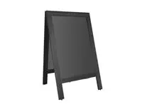 Een Olympia stoepplank zwart houten frame 700x1200mm koop je bij ShopXPress