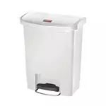 Een Rubbermaid Slim Jim Front Step pedaalemmer 30L wit koop je bij ShopXPress