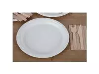 Een Fiesta Compostable composteerbare bagasse borden 26cm (50 stuks) koop je bij ShopXPress