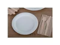 Een Fiesta Compostable composteerbare bagasse borden 17,9cm (50 stuks) koop je bij ShopXPress