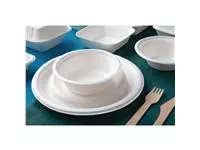 Een Fiesta Compostable composteerbare bagasse borden 26cm (50 stuks) koop je bij ShopXPress