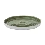 Een Churchill Stonecast Patina Burnished Green bord met opstaande rand 22 cm pak van 6 koop je bij ShopXPress