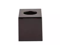 Een Zwarte vierkante tissue box koop je bij ShopXPress