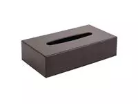 Een Zwarte rechthoekige tissue box koop je bij ShopXPress