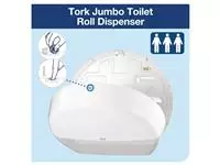 Een Tork Jumbo toiletroldispenser wit koop je bij ShopXPress