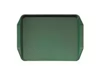 Een Cambro polypropyleen fastfood dienblad met handvatten groen 43x30cm koop je bij ShopXPress