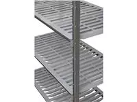 Een Cambro stelling 183cm hoog 4 planken - 54cm diep - 107cm breed koop je bij ShopXPress