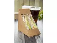 Een Colpac recyclebare driehoekige kraft sandwichboxen met PLA-venster (500 stuks) koop je bij ShopXPress