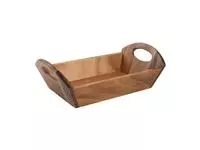 Een T&G Woodware acaciahouten broodschaal met handvatten koop je bij ShopXPress