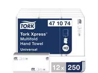 Een Tork Z-gevouwen handdoeken 1-laags wit (12 stuks) koop je bij ShopXPress