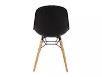 Een Bolero Arlo polypropyleen stoelen met houten poten grijs (2 stuks) koop je bij ShopXPress