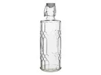 Een Olympia geo glazen waterfles met stop 1 liter (6 stuks) koop je bij ShopXPress