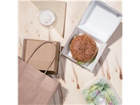 Een Fiesta Compostable composteerbare hamburgerdoosjes kraft klein (200 stuks) koop je bij Supplierz BV