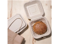 Een Fiesta Compostable composteerbare bagasse hamburgerdoosjes 152mm (500 stuks) koop je bij Supplierz BV