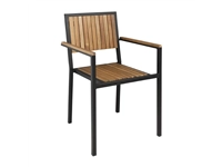 Buy your Bolero stalen en acaciahouten stoelen met armleuningen (4 stuks) at Supplierz BV