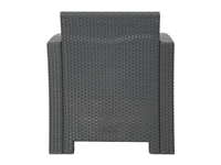 Vous pouvez acheter un Ensemble fauteuils et table en rotin PP Bolero gris chez Supplierz BV