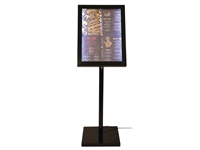 Een Securit LED info display zwart (incl. paal en voet) koop je bij Supplierz BV