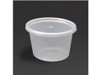 Buy your Fiesta recyclebare plastic magnetronbestendige delicatessenpotten 100 ml / 3,5 oz (100 stuks) at Supplierz BV