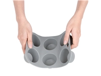 Een Vogue flexibele silicone muffinvorm 6 cups koop je bij Supplierz BV