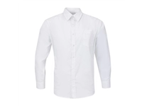 Een Uniform Works unisex overhemd lange mouw wit S koop je bij Supplierz BV