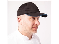 Een Chef Works Cool Vent baseball cap zwart en blauw koop je bij Supplierz BV