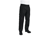 Een Chef Works unisex slim fit cargo broek zwart L koop je bij Supplierz BV