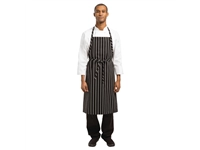 Vous pouvez acheter un Tablier bavette tissé Chef Works Premium rayures noires et blanches chez Supplierz BV