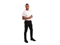 Een Slim fit stretch cargo broek zwart 38 koop je bij Supplierz BV