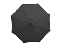 Een Bolero ronde parasol zwart 2,5 meter koop je bij Supplierz BV