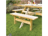 Buy your Rowlinson vierkante houten picknicktafel 198cm at Supplierz BV