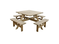 Buy your Rowlinson vierkante houten picknicktafel 198cm at Supplierz BV