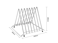 Buy your Hygiplas heavy-duty RVS snijplankrek 7 sleuven at Supplierz BV