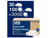 Buy your Tork Premium 100-pak gezichtsreinigingsdoekjes extra soft 2-laags (30 stuks) at Supplierz BV