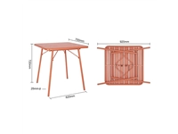 Buy your Bolero Terracotta vierkante stalen lattentafel - 700 mm at Supplierz BV